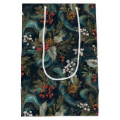 Vintage Weihnachten Mittlere Geschenktüte (Rückseite)