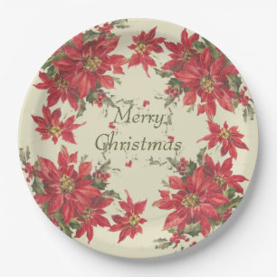 Vintage Weihnachten Pappteller