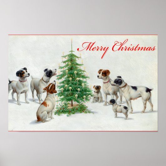 vintage Weihnachten Poster (Vorne)