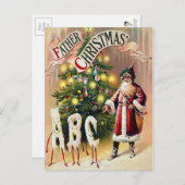 Vintage Weihnachten Postkarte (Vorne/Hinten)