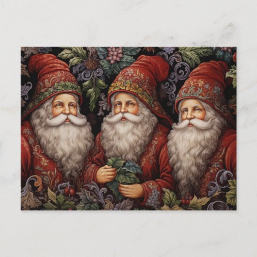 Vintage Weihnachten Postkarte (Vorderseite)