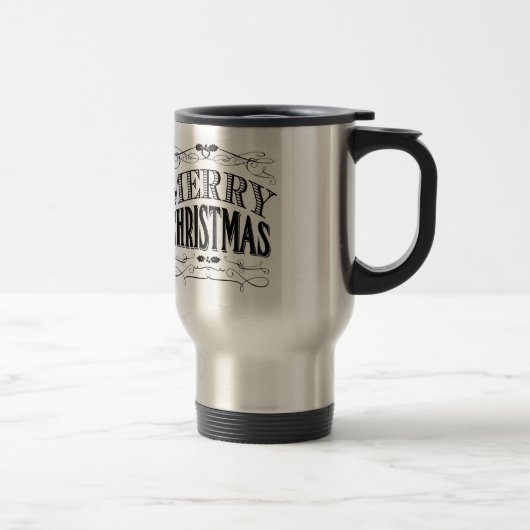 Vintage Weihnachten Reisebecher (Rechts)