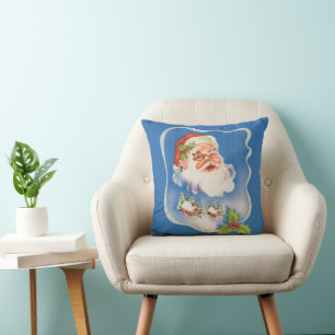 Vintage-Weihnachten, Retro-fröhlicher Weihnachtsma Kissen