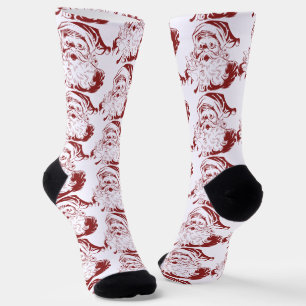 Vintage Weihnachten, Retro-fröhlicher Weihnachtsma Socken