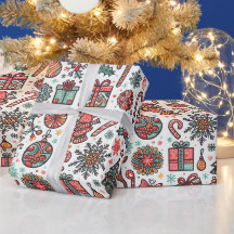 Vintage-Weihnachten Retro-Weihnachtsbaum-Geschenkv