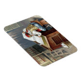 Vintage Weihnachten, Sankt Nikolaus brav oder unar Magnet (Rechte Seite)