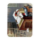 Vintage Weihnachten, Sankt Nikolaus brav oder unar Magnet (Vertikal)