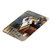 Vintage Weihnachten, Sankt Nikolaus brav oder unar Magnet (Linke Seite)