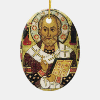 Vintage Weihnachten Sankt Nikolaus Weihnachtsmann Keramikornament