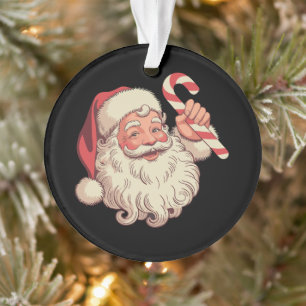 Vintage-Weihnachten-Santa-Claus-Gesicht Lustiger A Ornament