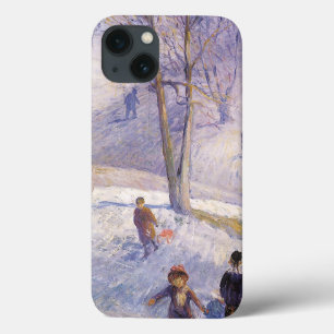 Vintage Weihnachten, Schlittenfahren, Central Park Case-Mate iPhone Hülle