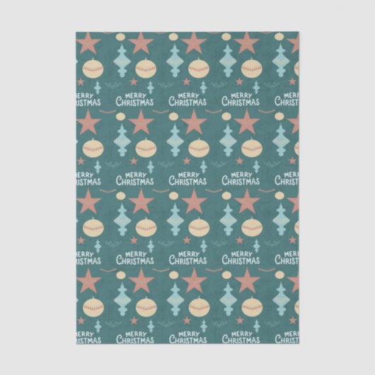 Vintage Weihnachten Seidenpapier (Vorderseite)