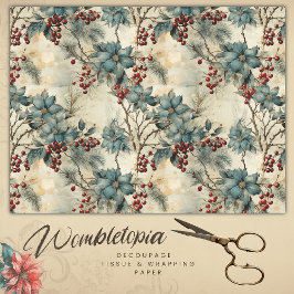 Vintage Weihnachten Seidenpapier