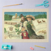 Vintage Weihnachten Seidenpapier (Basteln)