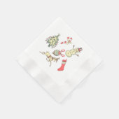 Vintage Weihnachten Serviette (Ecke)