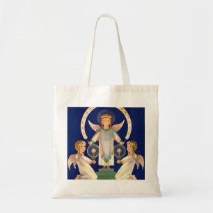 Vintage Weihnachten, skandinavische Santa Lucia En Tragetasche