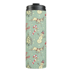 Vintage Weihnachten Thermosbecher