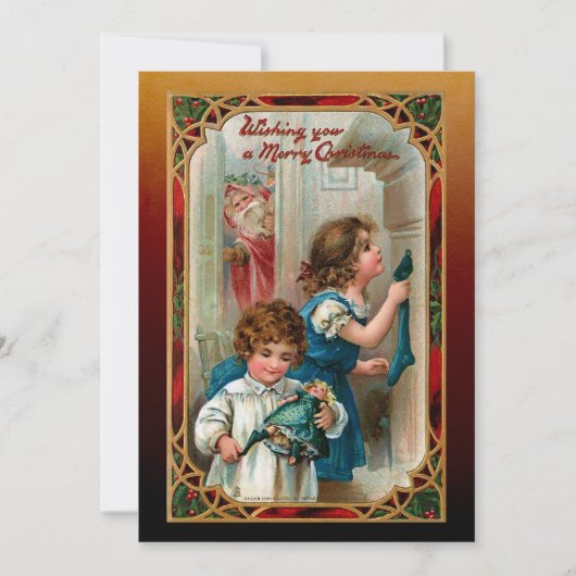 Vintage Weihnachten und Kinder (Vorderseite)