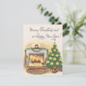 Vintage Weihnachten und neue Jahre (Stehend Vorderseite)