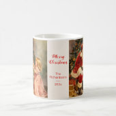 Vintage Weihnachten und Weihnachten Kaffeetasse (Mittel)