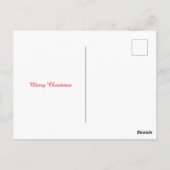 Vintage Weihnachten Viktorianisch Funny Rhyme Card Postkarte (Rückseite)