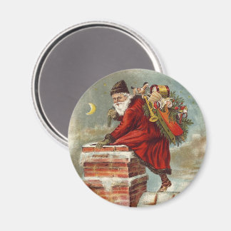 Vintage Weihnachten Viktorianisch St. Nikolaus auf Magnet