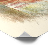 Vintage Weihnachten Viktorianisch St. Nikolaus auf Poster (Ecke)