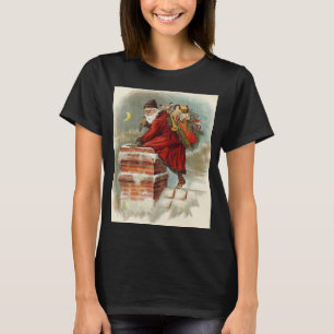Vintage Weihnachten Viktorianisch St. Nikolaus auf T-Shirt