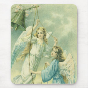 Vintage Weihnachten, viktorianische Engel mit eine Mousepad