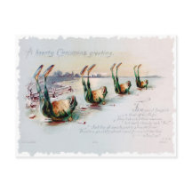 Vintage-Weihnachten viktorianischer lustiger Reim 