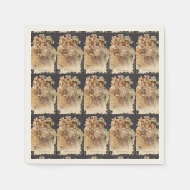 Vintage Weihnachten Viktorianischer Urlaub Napkins Serviette