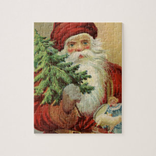 Vintage-Weihnachten, viktorianischer Weihnachtsman Puzzle