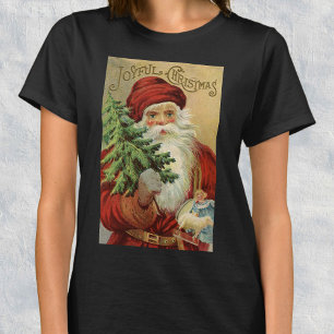 Vintage Weihnachten, viktorianischer Weihnachtsman T-Shirt