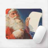 Vintage Weihnachten, Weihnachtsmann Naughty Nice L Mousepad (Mit Mouse)