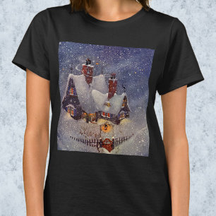 Vintage Weihnachten, Weihnachtsmann-Werkstatt Nord T-Shirt