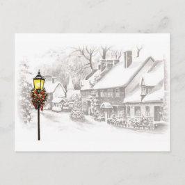 Vintage WeihnachtenStädtische Postkarte
