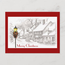 Vintage WeihnachtenStädtische Postkarte