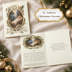 Vintage-Weihnachts-Advent-Karte St. Andreas-Nove Karte