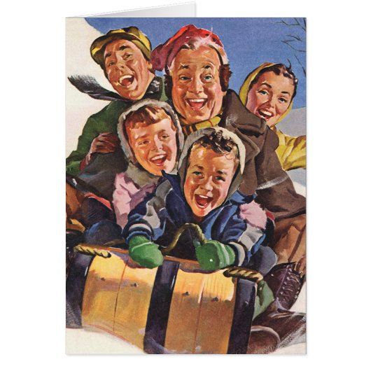 Vintage Weihnachts-Dankeschön (Vorne)