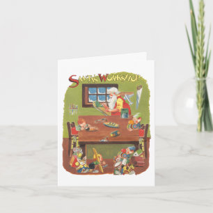 Vintage Weihnachts-Dankeschön Dankeskarte