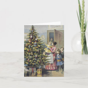 Vintage-Weihnachts-Dankeschön Dankeskarte