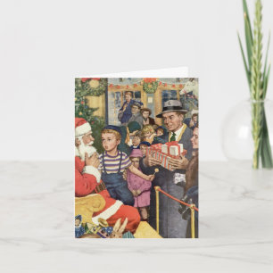 Vintage-Weihnachts-Dankeschön Dankeskarte