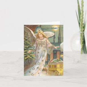 Vintage-Weihnachts-Dankeschön Dankeskarte