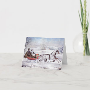 Vintage Weihnachts-Dankeschön Dankeskarte
