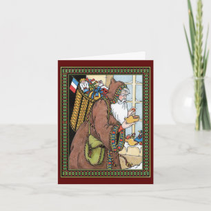 Vintage-Weihnachts-Dankeschön Feiertagskarte