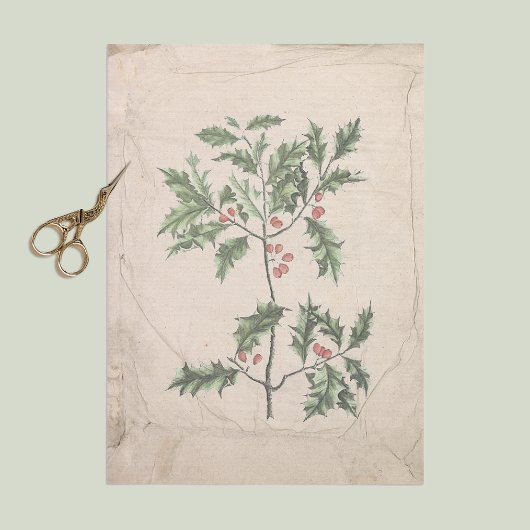 Vintage Weihnachts-Dekoupage Wrinkled Aged Seidenpapier