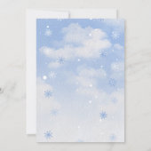 Vintage Weihnachts-Einladung Einladung (Rückseite)