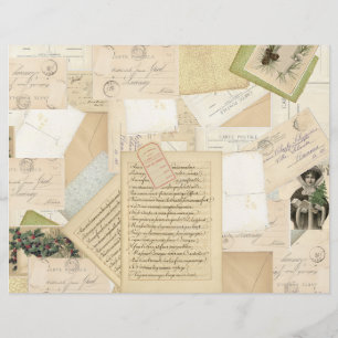 Vintage Weihnachts Französisch Paper Ephemera Coll