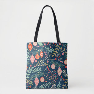 Vintage Weihnachts Hand gezogen Nahtlos Tasche
