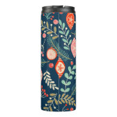 Vintage Weihnachts Hand gezogen Nahtlos Thermosbecher (Rückseite)